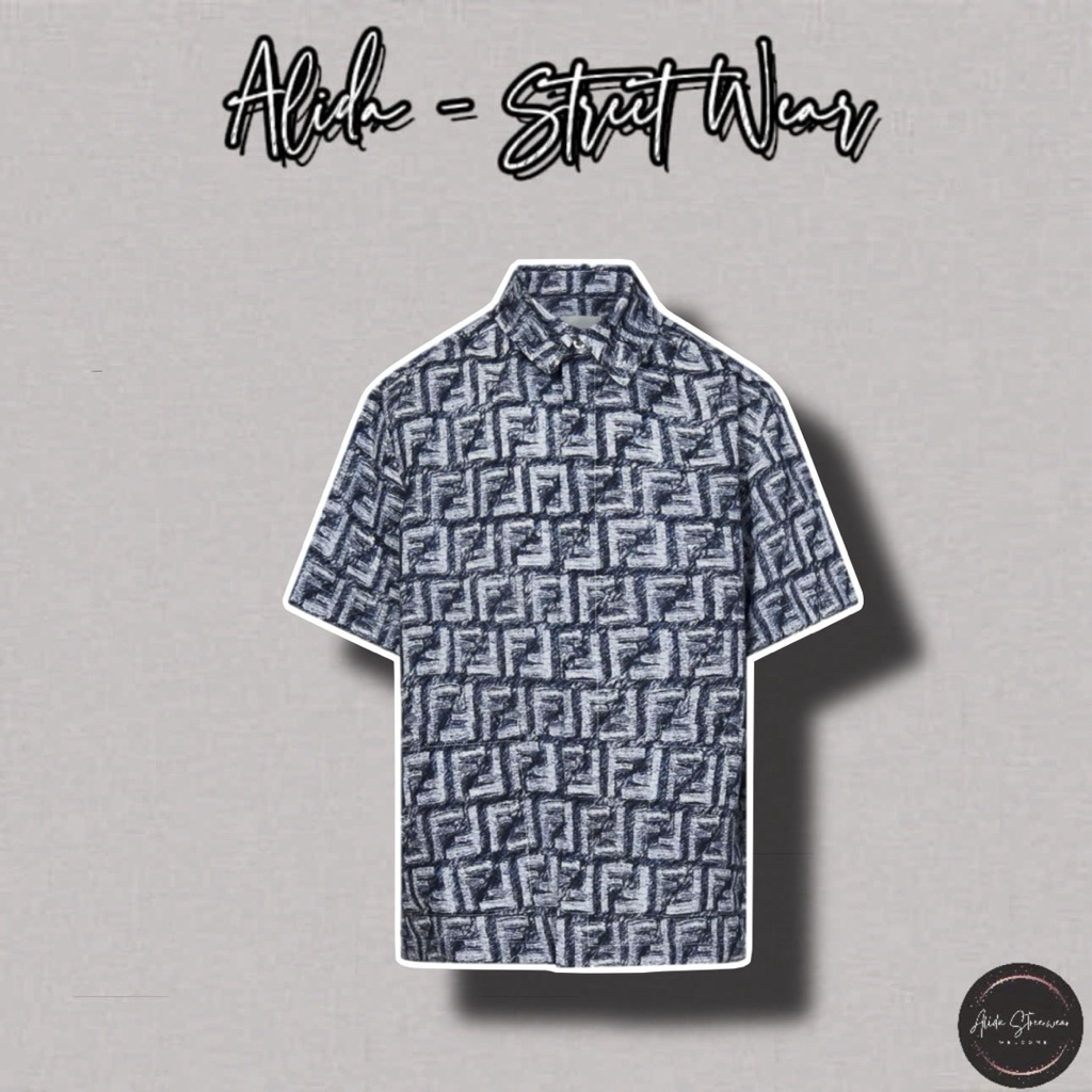 ⚡️[Hight Quality] Áo Sơ Mi 1EN Shirts Navy Dark -  Điểm Nhấn Chữ F Phối Màu Cao Cấp Loại 1