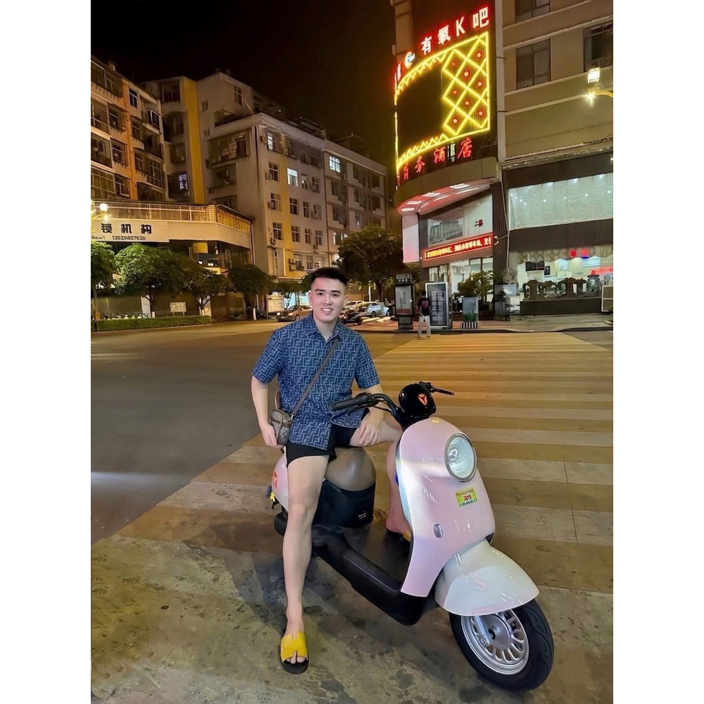 ⚡️[Hight Quality] Áo Sơ Mi 1EN Shirts Navy Dark -  Điểm Nhấn Chữ F Phối Màu Cao Cấp Loại 1