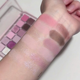 Phấn Mắt Bảng K'APEINE 12  ô Matte Pearl Màu Hồng Chống Thấm Nước Trang Điểm Lâu Dài Mỹ Phẩm