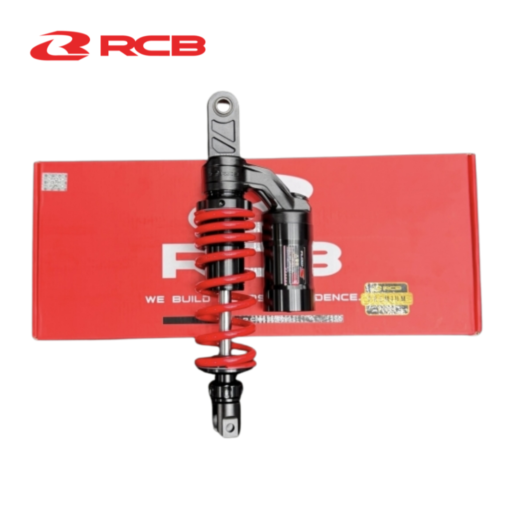 Phuộc Đơn RCB FLOW-S 330mm/340mm cho Vario/Click125-150/Vision Có Rebound, Điều Chỉnh Lò Xo