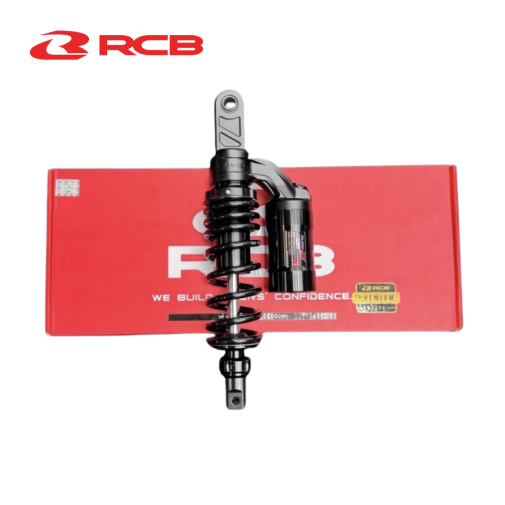 Phuộc Đơn RCB FLOW-S 330mm/340mm cho Vario/Click125-150/Vision Có Rebound, Điều Chỉnh Lò Xo