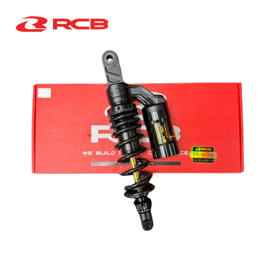 Phuộc Đơn RCB FLOW-S 330mm/340mm cho Vario/Click125-150/Vision Có Rebound, Điều Chỉnh Lò Xo