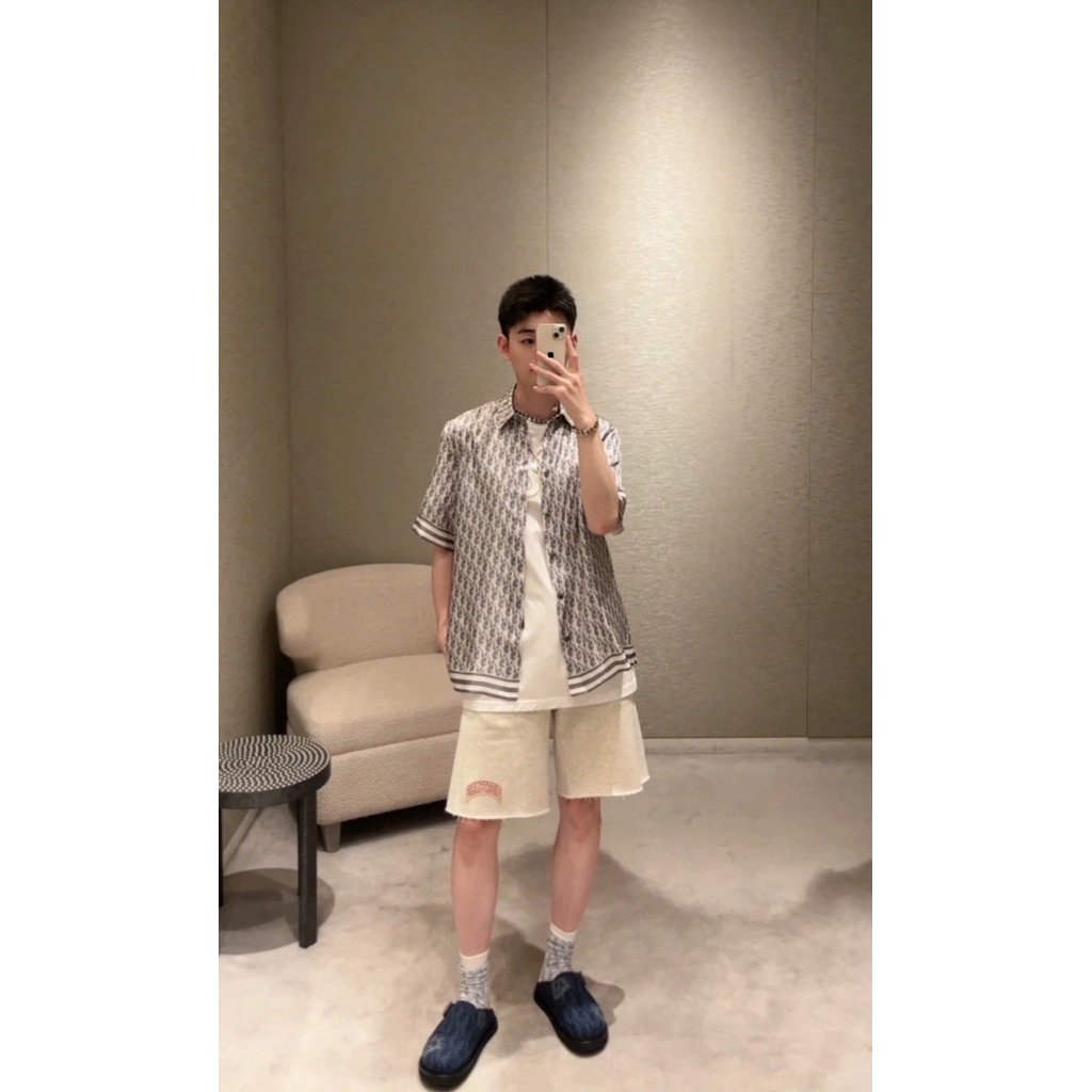 ⚡️[Hight Quality] Áo Sơ Mi Nam Nữ D100 Silk Shirts - Điểm Nhấn Mono Màu Cao Cấp Loại 1