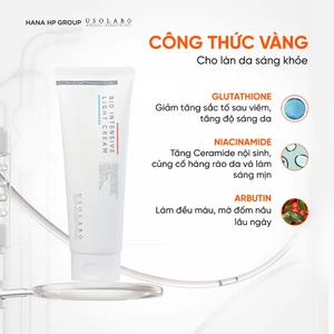 Kem body trắng da USOLAB Bio Intensive Light Cream 250ml, dưỡng trắng da body, nâng tone body