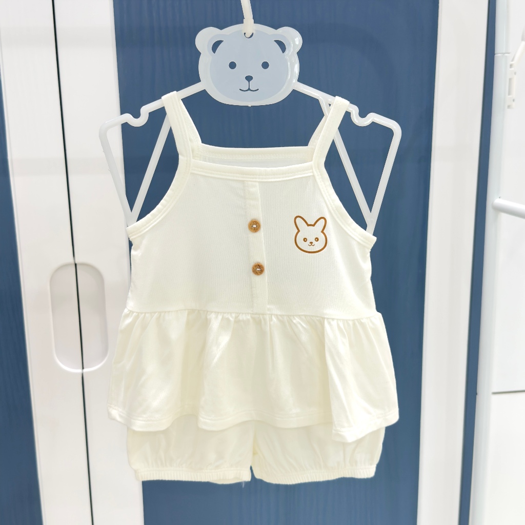 Bộ 2 Dây Cho Bé Gái Anminaza Vải Sợi Tre Mềm Mịn Co Dãn Và Thoáng Mát - Hàng Chính Hãng AMI0301
