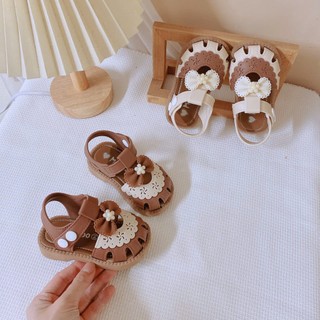 FORM TO 15-24 Dép Quai Hậu Tập Đi Chống Vấp Họa Tiết Ngôi Sao Cho Bé Gái K005