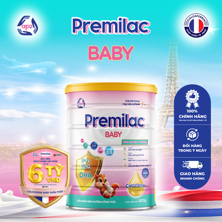 Sữa non Premilac Colosferrin Baby tăng cường đề kháng 800g