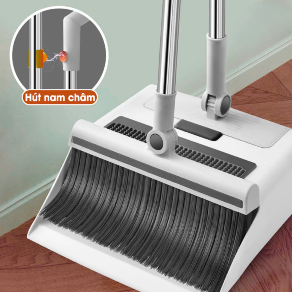 Chổi Quét Nhà 3 Trong 1 Bản Nội Địa Mới Nhất Gạt Nước, Gom Rác, Lau Sàn Siêu Sạch