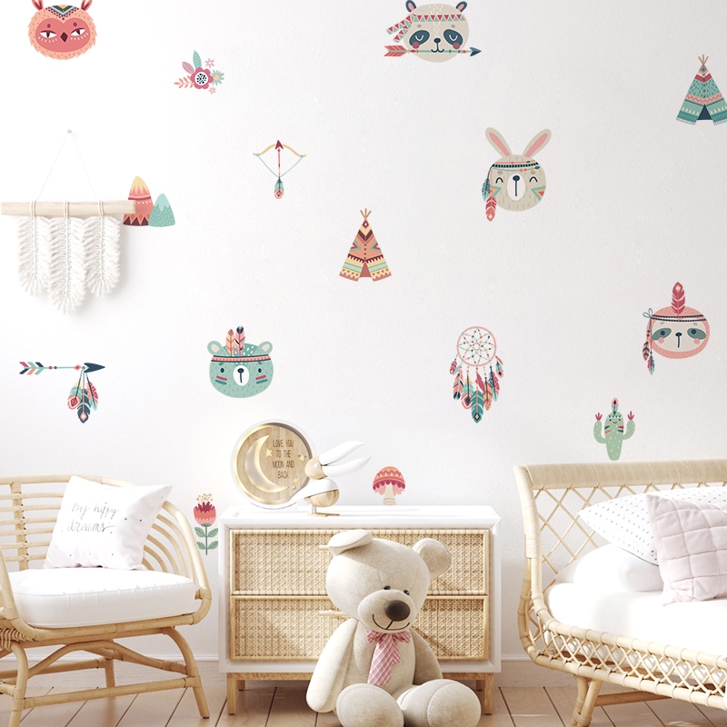 Sticker Decal Dán Tường Mẫu Động Vật 9 Có Keo Sẵn - Trang Trí Cửa Kính - Decor Quán Cafe - Phòng Ngủ