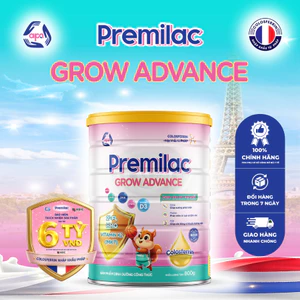 Sữa bột Premilac Grow Advance giải pháp phát triển toàn diện - 800gr