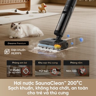 Máy Hút Bụi Lau Nhà Dreame H16 Steam | Bản Quốc Tế | Lực Hút 28.000 Pa | Ngả Phẳng 180° | Bảo Hành 24 Tháng