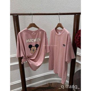 Áo Phông Hồng Mickey Lưng KAB [Sẵn]
