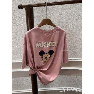 Áo Phông Hồng Mickey Lưng KAB [Sẵn]