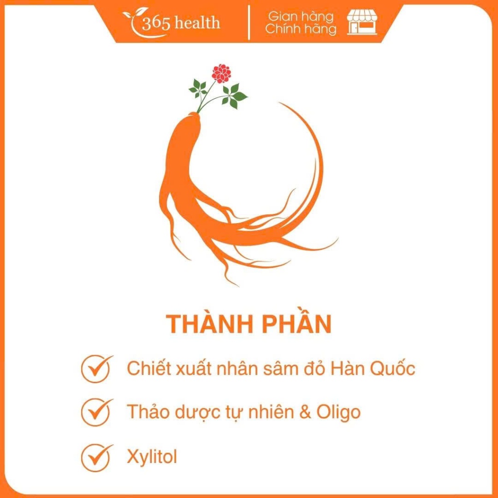 Kẹo nhân sâm đỏ Hàn Quốc gói 180g