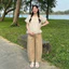 Larosa Quần Bầu Dáng Thụng Chất Kaki Có Chun Điều Chỉnh Vòng Bụng Bigsize - LA168Q