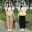 Larosa Quần Bầu Dáng Thụng Chất Kaki Có Chun Điều Chỉnh Vòng Bụng Bigsize - LA168Q