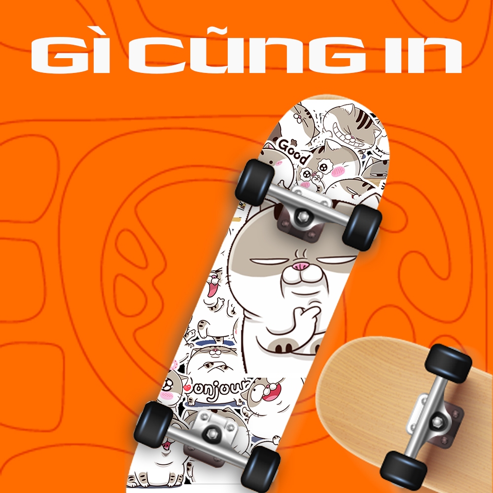 50 Sticker Mèo Ami chống nước sticker dán laptop, điện thoại, đàn guitar, mũ bảo hiểm, vali