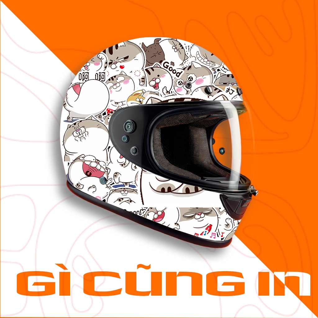 50 Sticker Mèo Ami chống nước sticker dán laptop, điện thoại, đàn guitar, mũ bảo hiểm, vali