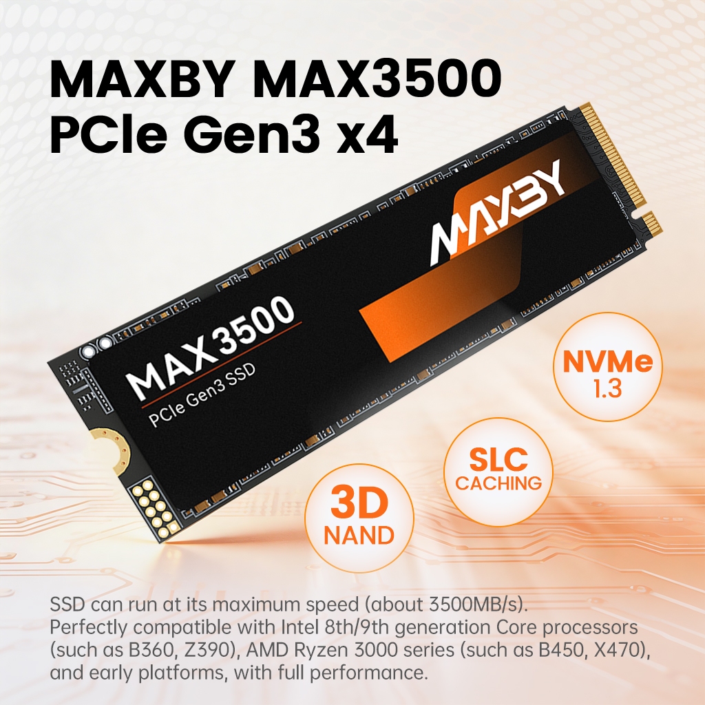 MAXBY MX3500pro M.2 NVMe SSD 512gb 1TB PCIe 3.0x4 Ổ cứng thể rắn bên trong cho máy tính xách tay PC | BigBuy360 - bigbuy360.vn