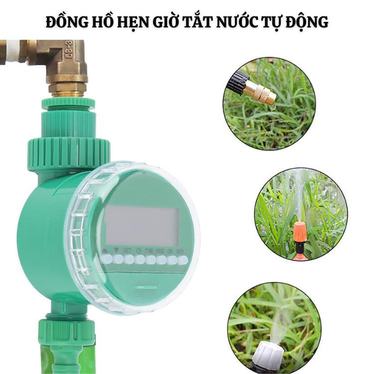 Van đồng hồ cài pin khóa nước tự động dụng cụ tưới cây phun sương thông ninh-Phiên bản mới nhất