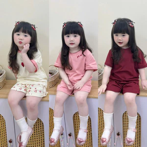 Set 3 bộ cộc cotton cho bé
