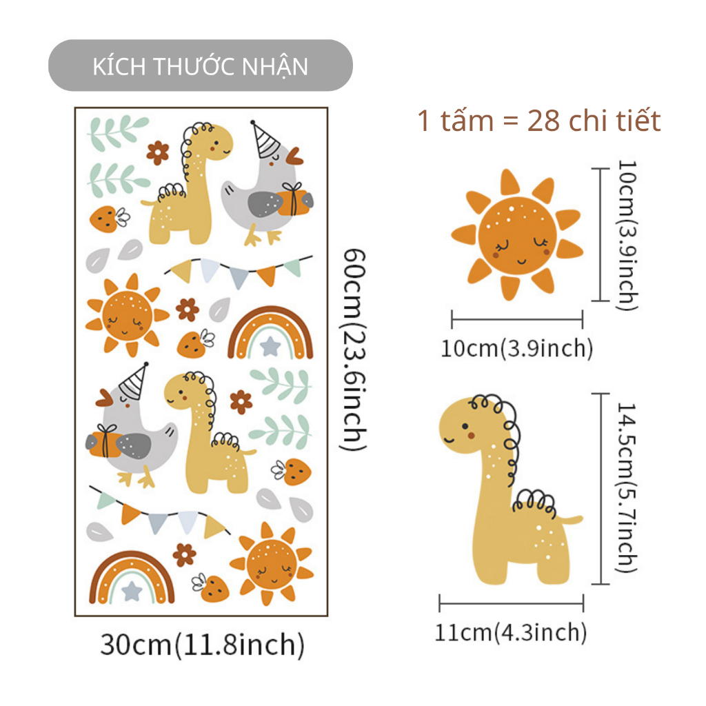 Sticker Decal Dán Tường Mẫu Động Vật 8 Có Keo Sẵn - Trang Trí Cửa Kính - Decor Quán Cafe - Phòng Ngủ