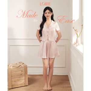 Bộ Mặc Nhà Loirechic FDMN260356 Dáng Vest Chất Lụa Pháp
