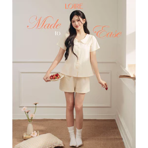 Bộ Mặc Nhà Aurie Loirechic FDMN260375 Dáng Trơn Chất Cotton