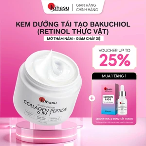 Kem Dưỡng Ẩm Collagen Kihasu Peptide 6in1 Giúp Da Căng Bóng, Trắng Sáng Tự Nhiên, Mờ Nám