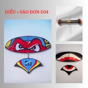 💥 Combo Diều 1.7m + Sáo đơn D34 💥