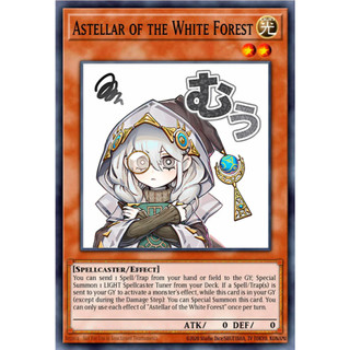 [ Bài Yugioh Chính Hãng ] Astellar of the White Forest (Stamp Edition) - RA05-EN100 - Ultra Rare