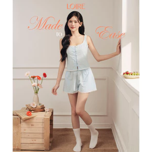 Bộ Mặc Nhà Sora Loire FDMN260360 Dáng Hai Dây Chất Thô Hàn Quốc