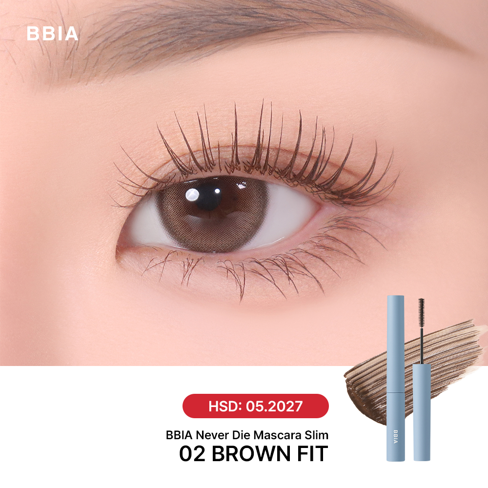COMBO BBIA Mắt Hoàn Hảo: 1 Mascara tơi mi,không lem BBIA Never Die Slim + 1 Bảng phấn mắt 6 ô Ready To Wear Eye  Palette