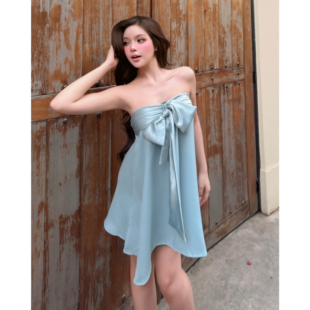 ĐẦM LỤA JASMINE ÔM NGỰC DÁNG XÒE FFCLUB