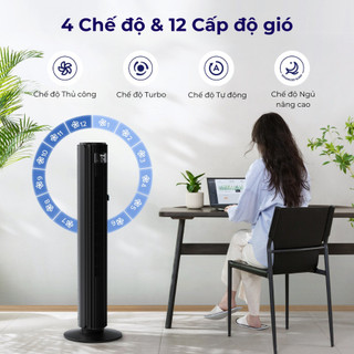 Quạt Tháp Levoit Smart WiFi 42 Inch Chính Hãng – Kết Nối WiFi, Điều Khiển Từ Xa