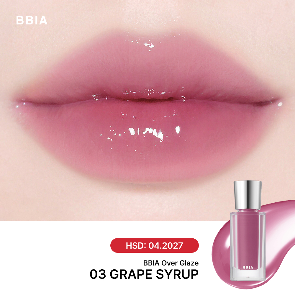 COMBO Son BBIA Hot Trend: 01 Son bóng mượt mà BBIA Over Glaze + 01  Son kem nhung thuần chay BBIA Last Velvet Tint