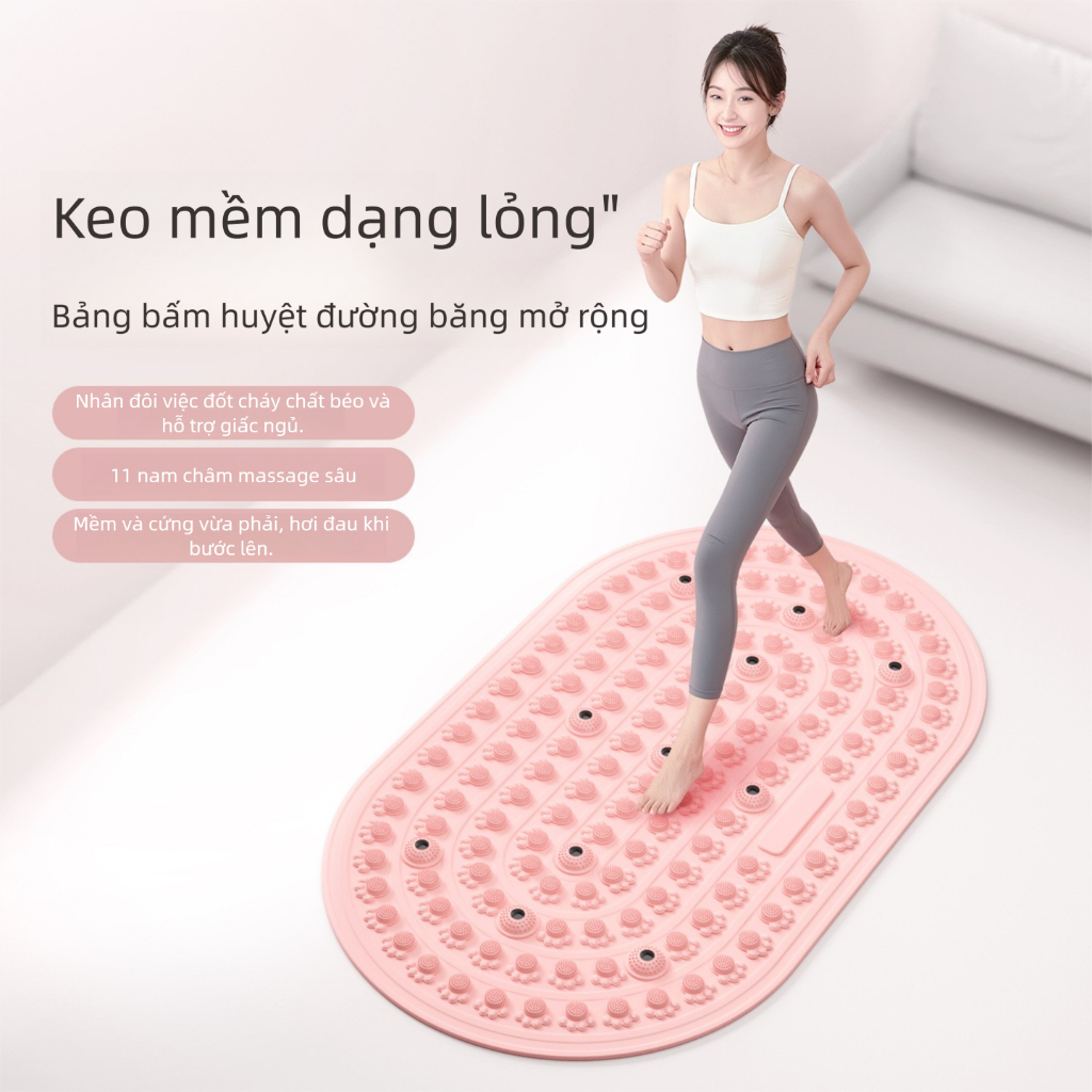 Thảm Massage Chân, Chất Liệu Silicon Đàn Hồi Cao Điều Hoà Lưu Thông Khí Huyết, Tại Nhà Chống Trượt Dễ Vệ Sinh