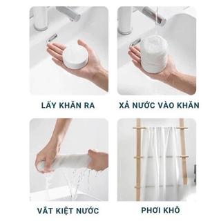 KHĂN TẮM VIÊN NÉN COTTON DÙNG MỘT LẦN LOẠI 1, KHĂN NÉN DU LỊCH TIỆN LỢI MỀM MẠI VỆ SINH CÁ NHÂN