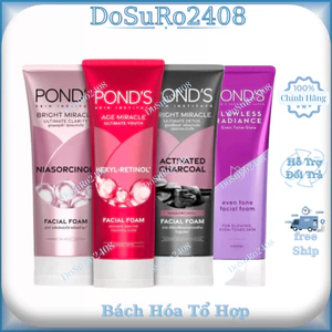 Sữa Rửa Mặt Pond's mới 3X sáng mướt với Niacinamide và Vitamin C, không gây khô da,giảm lão hoá 100g