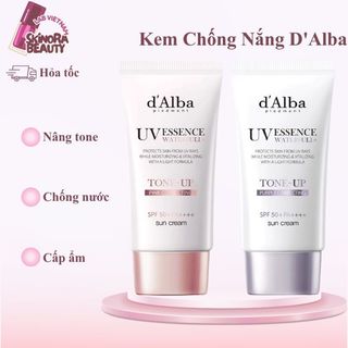 Kem Chống nắng D'Alba Nâng Tone KCN D'Alba Dưỡng Ẩm Chống UV Waterfull SunCream SPF50+ PA++++ 50ml - Skinora Beauty