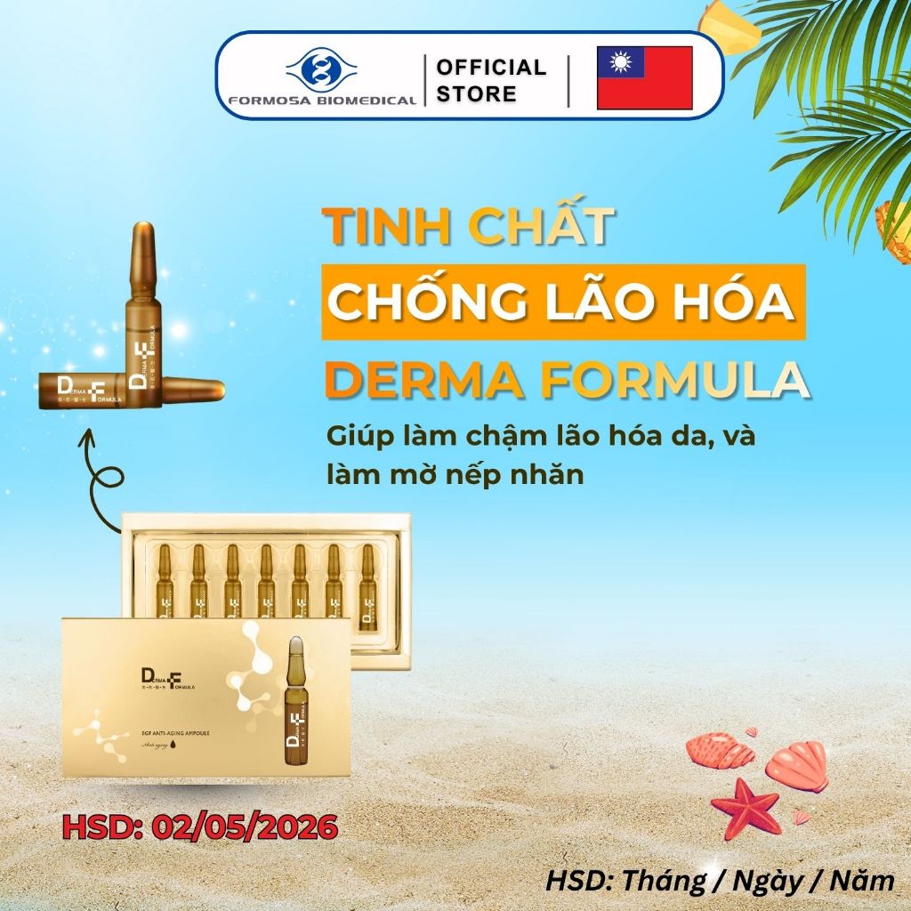 Tinh chất chống lão hóa Derma Formula EGF Anti-Aging Ampoule 1.5mlx7 ...