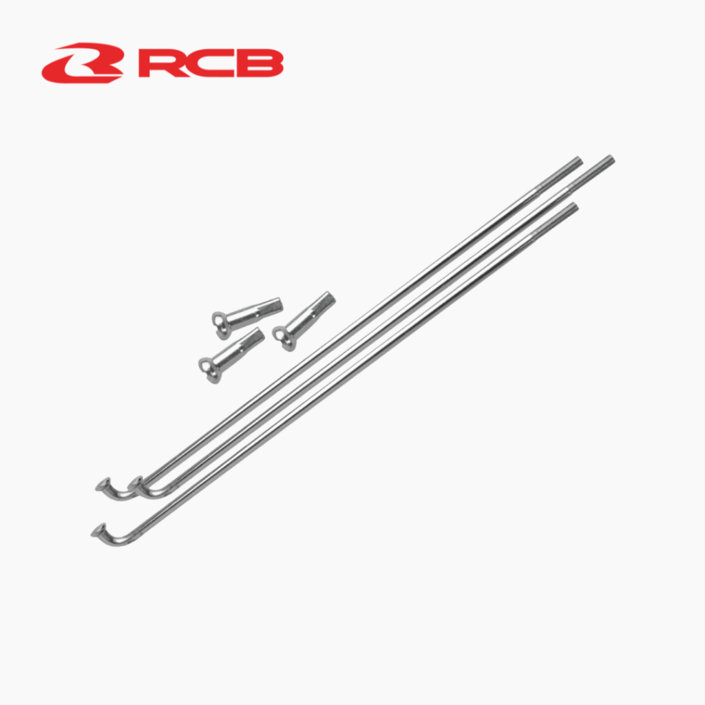 Set 36c Căm Đùm RCB Chrome Spoke size 149mm/157mm/184mm