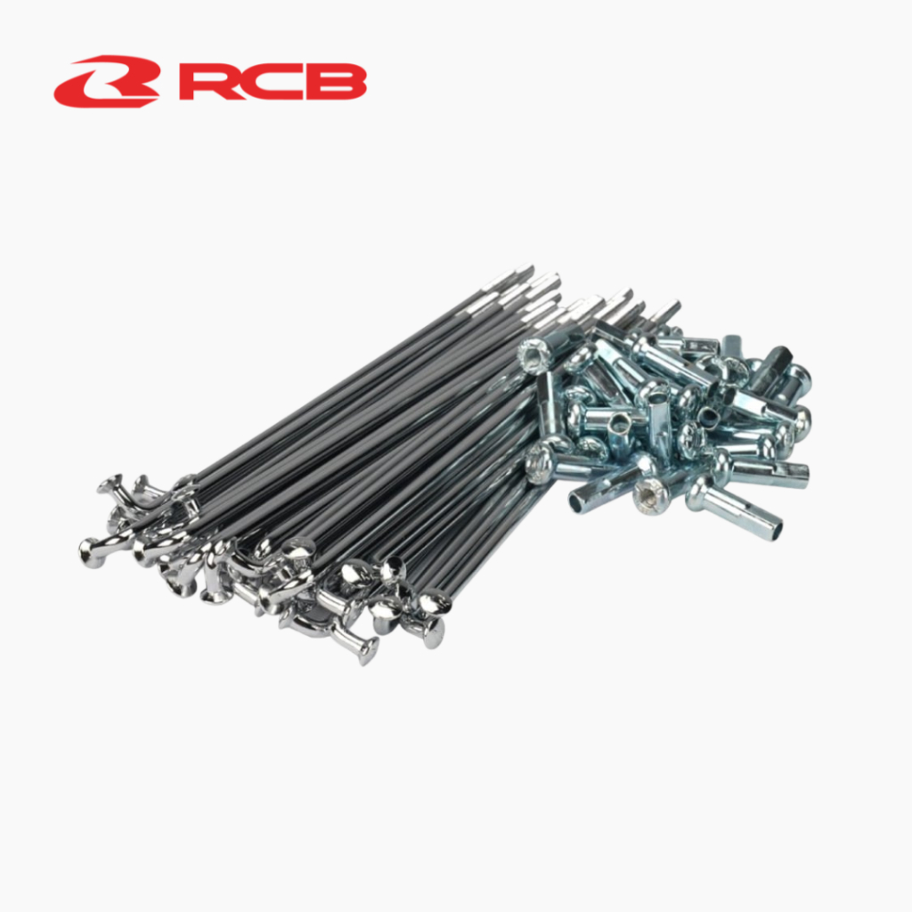 Set 36c Căm Đùm RCB Chrome Spoke size 149mm/157mm/184mm
