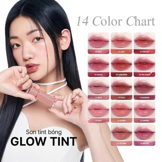 Son Tint Bóng Bbia Glow Lips Tint Lâu Trôi Son Bbia Căng Bóng Làm Đầy Môi - Skinora Beauty
