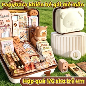 Hộp quà tặng văn phòng phẩm hoạt hình Bộ sản phẩm bao gồm nhiều loại văn phòng phẩm món quà ý nghĩa
