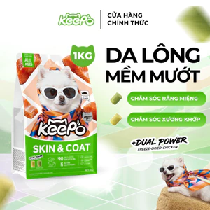 Thức ăn cho chó Keepo K3 Gói 1KG Chăm sóc răng miệng, Omega 3 cho Da & Lông, Xương khớp khỏe