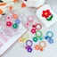 Móc khoá hình hoa kèm chuông nhiều màu dễ thương | Tiệm Len Của Sam - Sam Crochet