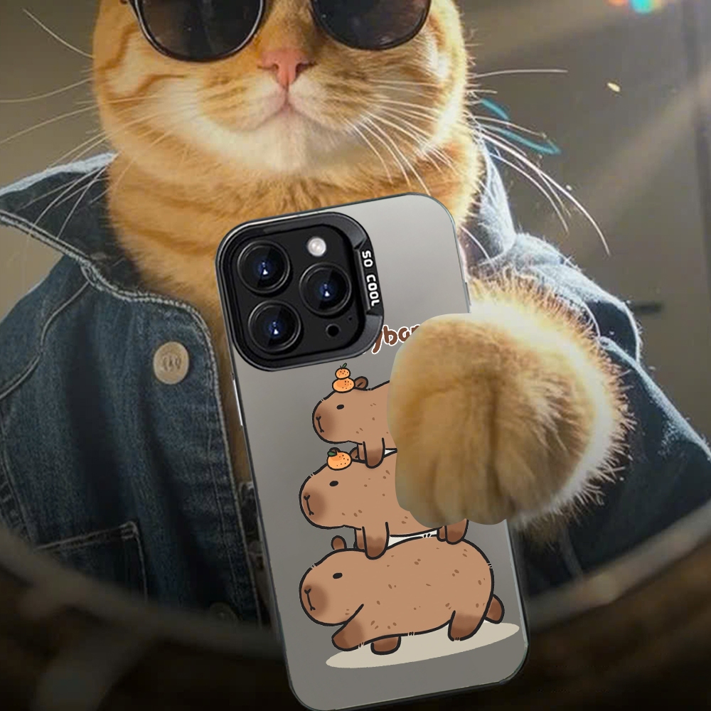 Ốp Lưng iPhone IMD capy bara cuteee , Chống Sốc, Bảo Vệ Camera dành cho iP 7/8/X/XSMAX/11/12/13/14/15/16/17/Pro/Max