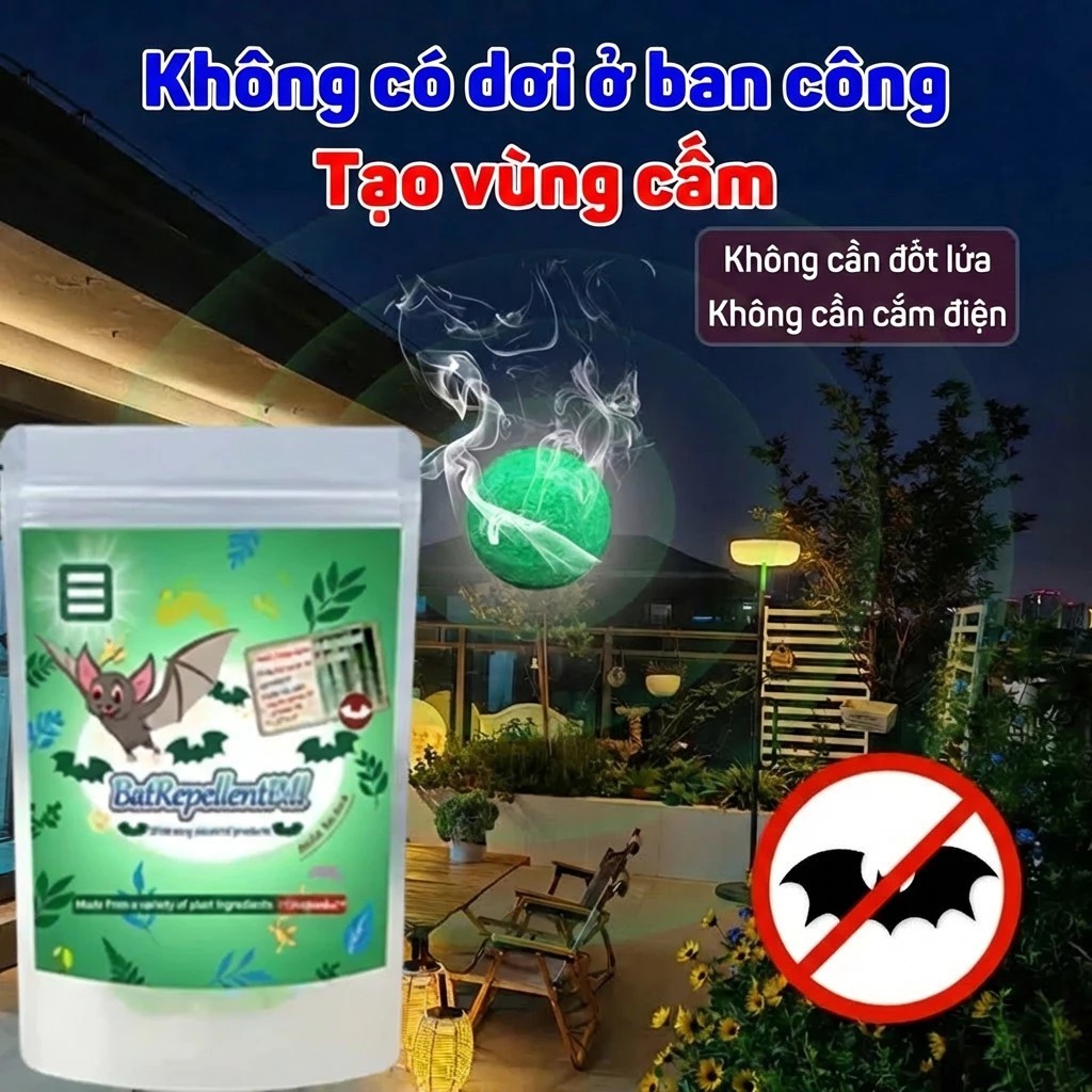 Dơi biến mất khỏi khu vực viên đuổi dơi Xua đuổi dơi mạnh, kiểm soát dơi trong nhà kho và trần nhà - mua 1 tặng 1