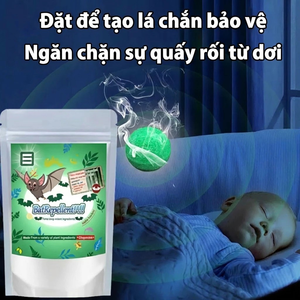 Dơi biến mất khỏi khu vực viên đuổi dơi Xua đuổi dơi mạnh, kiểm soát dơi trong nhà kho và trần nhà - mua 1 tặng 1